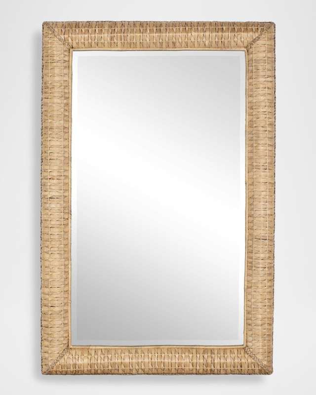 Twisted Seagrass 58" Large Wall Mirror